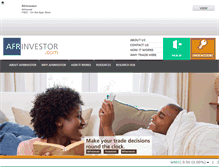 Tablet Screenshot of afrinvestor.com